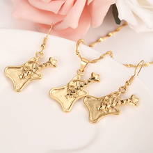 Gold  Jewelry Set Women Charms Jewelry  pendant necklace earrings wedding bridal party jewelry punk gifts 2024 - buy cheap