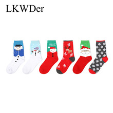 Женские зимние носки Sox Meias, теплые мягкие хлопковые носки для рождественских подарков, 3 пары 2024 - купить недорого
