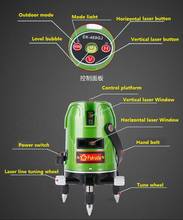 Бесплатная доставка fukuda nivel laser 5 linhas 3X зеленые Лазерные уровни 4v1h EK-469GJ версия 2017 2024 - купить недорого