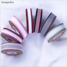 Kewgarden 40mm 25mm Stripe Knitting Satin Ribbons Handmade tape DIY Bowknot Ribbon Garment Accessories Packing Riband 10 Yards 2024 - buy cheap