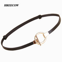 Women Genuine Leather Female waist Strap Top Quality Belts for women Lady Waistband Cummerbunds Belts For Woman Thin Dress Belt 2024 - buy cheap