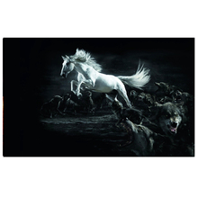 5d diy diamante pintura bordado caballo más blanco, lobos completo cuadrado redondo taladro mosaico de diamantes, costura diy,animal, decoración del hogar 2024 - compra barato