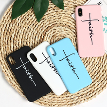 Jesus Faith-funda de silicona mate para iPhone, funda suave de TPU para iPhone 11 13 12 8 8Plus X 7 7Plus XS Max 2024 - compra barato