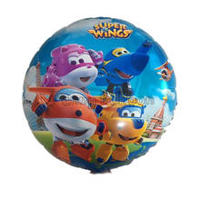 New 18inch 50pcs/lot Super Wings Balloon Globos Birthday Party Decorations Kids Toys Aluminium Helium Ballon 2024 - buy cheap