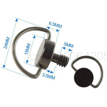 2pcs  Camera Tripod Monopod 1/4" Flat Head D ring Camera Screw For SLR/Digital Camera Quick Release Plate camera accessories 2024 - buy cheap