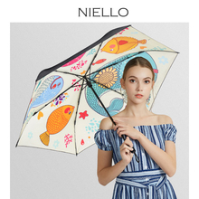 Niello New Sun Umbrella Rain Women Ultra-light Folding Umbrella Anti Uv Sun Protection Parasol Cartoon Girls Umbrella Windproof 2024 - buy cheap