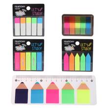 Fluorescent Clear Sticker Memo Flags Post It Bookmark Index Pad Tab Sticky Notes 2024 - buy cheap