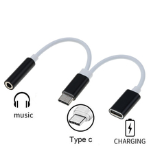 USB C to 3.5mm Aux 2 in 1 USB C Jack Headphone Adapter For Letv2Pro Max2 Xiaomi Huawei Type C 3.5mm Audio Charging Cable 2024 - buy cheap