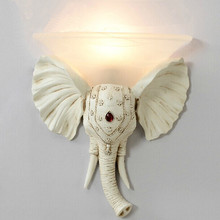 Настенный светильник со слоном для прихожей, настенный светильник со стеклянным затемнением для художественной студии, настенный светильник Arandela, прикроватный светильник для ванной комнаты, зеркальный светильник ing 2024 - купить недорого