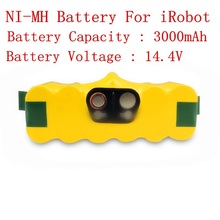 Bateria recarregável ni-mh para irobot roomba, peças para aspirador, 14.4v, 3000mah, 500, 510, 520, 530, 540, 550, 560, 570 e 580 2024 - compre barato