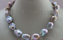 Jewelr 005676 18" Genuine Natural 23mm Purple Reborn Keshi Pearl Necklace 2024 - buy cheap