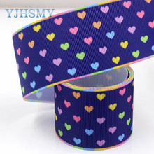 YJHSMY G-181019-1420,10yards 38mm geometric Love heart Ribbons Thermal transfer Printed grosgrain,DIY Handmade wrapping material 2024 - buy cheap