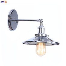 IWHD-Lámparas clásicas de pared LED plateadas, luz de pared Retro Para Loft, apliques, luminaria de murales, E27, 4W 2024 - compra barato
