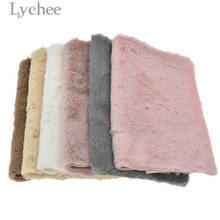 Lychee Life A4 Soft Fake Fur Fabric High Quality Waterproof Synthetic Leather DIY Sewing Material For Handbag Garments 2024 - купить недорого