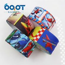 OOOT BAORJCT 175611 , 25MM cartoon airplane Printed grosgrain ribbon, DIY handmade Hair accessories Material wedding gift wrap 2024 - buy cheap