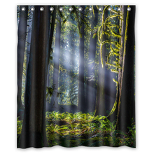 Nature Sunrise Forest Trees Custom Design Bath Waterproof Shower Curtain Bathroom Products Curtains 48x72, 60x72, 66x 72 inches 2024 - buy cheap