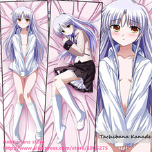 Funda de Anime de Angel Beats Tachibana Kanade Dakimakura-funda para almohada decorativa, cubierta para cama 2024 - compra barato