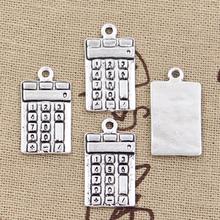 8pcs Charms Calculator Counter 23x13mm Antique Making Pendant fit,Vintage Tibetan Bronze Silver color,DIY Handmade Jewelry 2024 - buy cheap