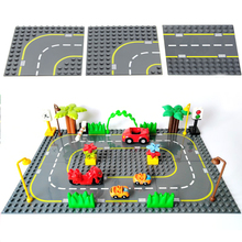 Conjunto de blocos de brinquedo para crianças, acessórios para montagem de veículos, placa de trânsito compatível com grande tamanho 2024 - compre barato