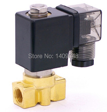 PU-05 Wiring type 0~5bar 2/2 way direct acting NC brass G1/4" bsp steam solenoid valve FKM Seal orifice 5mm 2024 - buy cheap