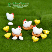 1 set Moss Micro Landscape Decoration Ornaments Zakka Grocery Landscape Decoration Material Accessories Chicken Family 2024 - buy cheap