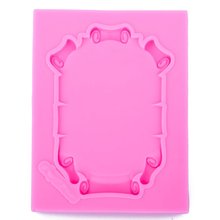 Molde de silicone em forma de moldura de foto 3d, utensílio de confeitaria para chocolate, fondant, decoração de bolo, ferramentas diy ft-1067 2024 - compre barato