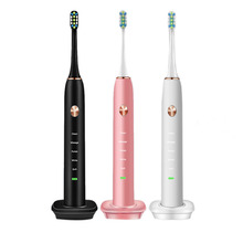 Ультразвуковая зубная щетка, электрическая зубная щетка, режим очистки, ультразвуковая, автоматическая, Модернизированная, USB, заряжаемая, для взрослых, водонепроницаемая, IPX7 2024 - купить недорого