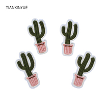 TIANXINYUE-Parche de bonsái de Cactus rosa oscuro, parche para planchar, accesorio para coser, 20 unids/lote 2024 - compra barato