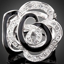 825 Supernova продажа оптом пикантные красные губы кольцо сплав цвета розового золота обручальное кольцо с красными кристаллами Кольцо для женщин 2024 - купить недорого