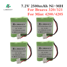 4 Uds limkey 2500mAh batería para iRobot Braava 320 321 & Mint 4200 4205 Robot limpiador 4408927 2024 - compra barato