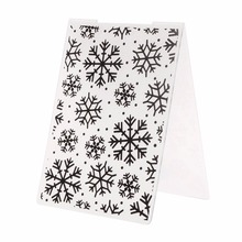 Plantilla de carpeta de plástico en relieve para bricolaje foto de libro de recuerdos Tarjeta de álbum manualidades de papel copo de nieve de Navidad -- Y142 2024 - compra barato