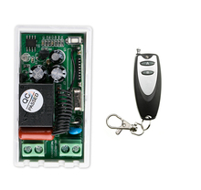 220 v 1 ch  RF  wireless remote control switch 1* receiver+1 * transmitter  Simple connection  2 key inter-lock 2024 - buy cheap
