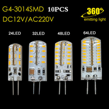 10pcs LED Light G4 LED Spotlight 3014 SMD 3W/4W/5W/6W DC12 AC 220V Replace 30/40W Halogen Lampada Lamp Chandelier 2024 - buy cheap