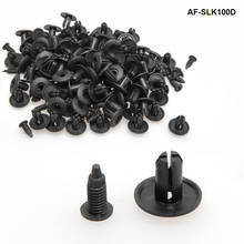 100pcs/LOT8mm Hole Door Rivet Plastic Clip Fasteners Black Cars Lined Cover Barbs Rivet Auto Fasteners Retainer AF-SLK100D 2024 - buy cheap