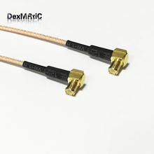 New MCX Male Plug Right Angle Switch MCX Male 90-degree pigtail Cable Adapter RG178  Wholesale 15CM 6" for wireless modem 2024 - buy cheap