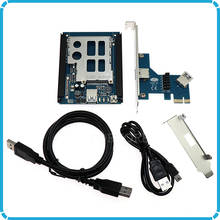 Wholesale  PCI-e x1 to ExpressCard 34 54 mm slot extender Adapter PCI express Card to Express Card Converter Reader 2024 - buy cheap