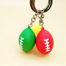 Colorful Pendant DIY Accessories Soccer Keychain Rugby Fan Supplies Activity Commemorative Gifts Wholesale 10pcs/lot 2024 - buy cheap