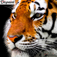 Pintura completa quadrada/redonda 5d diy pintura de diamante "animal tigre" bordado ponto de cruz 3d decoração para casa presente a10145 2024 - compre barato