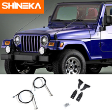 SHINEKA защитные рамы для Jeep Wrangler tj 1997-2006, комплект для поднятия конечностей, препятствия, отражение веревки, Висячие ветви, щетка 2024 - купить недорого