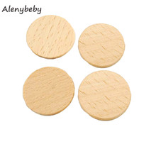 Wood Discs Circles Teether 37mm Unfinished Beech Wood Slices DIY Wood Mat Pad Teether Pattern Beads Making Care Baby Teether 2024 - buy cheap