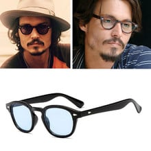 2020 Johnny Depp Style Glasses Men Retro Vintage Prescription Glasses Women Optical Spectacle Frame Clear lens zonnebril mannen 2024 - buy cheap