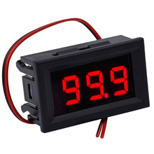 10pcs Digital Voltmeter Led Display Voltage Monitor Electrical DC 5 ~120V DC Volt Meter for Car Motorcycle 2024 - buy cheap
