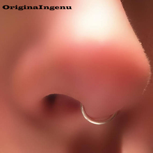 Gold Filled Fake Nose Ring 925 Silver Fake Piercing Jewelry Nose Ring Handmade Tiny Septum Hoop Boho Women Jewelry Nose Ring 2024 - buy cheap