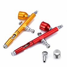 1pc Mayitr Airbrush Tool Dual Action Gravity Feed 0.3mm Nozzle Spray Airbrush Nail Art Paint Tattoo Tool With Wrench Straw 2024 - buy cheap