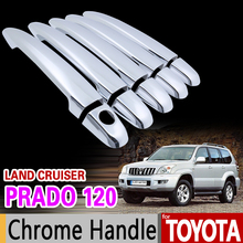 Para Toyota Land Cruiser Prado 120 2003-2009 Capa Handle Chrome Guarnição Set J120 LC120 2005 2007 2008 Carro acessórios Do Carro Styling 2024 - compre barato