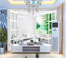 Decorative wallpaper 3d room window style background wall painting 2024 - buy cheap