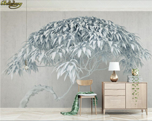 Beibehang-papel tapiz de foto personalizado, ideas pequeñas y frescas, Fondo de piedra de árbol grande, Fondo de TV 3d, papeles tapiz de pared, decoración del hogar 2024 - compra barato