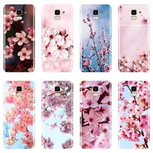 TPU Silicone Phone Case For Samsung Galaxy J2 J5 J7 Prime J4 J6 J8 Plus 2018 J3 J5 J7 2015 2016 2017 Pink Flower Soft Back Cover 2024 - buy cheap