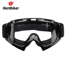 Herobiker-óculos para motociclistas, preto, motocicletas, ski, airsoft, paintball, motocross, enduro, dirt bike, óculos 2024 - compre barato