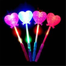 Светящийся мультяшный леденец светильник ящиеся игрушки, палочка в форме сердца, уникальная светящаяся игрушка для детей, рождественские подарки, светящиеся товары для вечеринок 2024 - купить недорого
